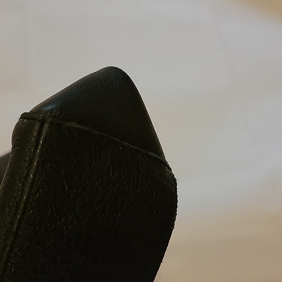 KOOBA Black Pebble Leather Ring Handle Purse Grommets Lined Excellent Condition - Picture 14 of 16